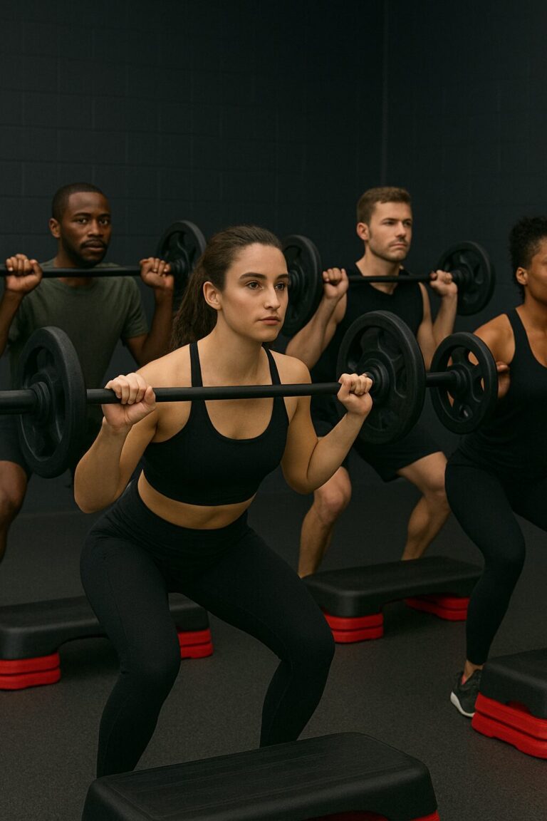 Body Pump class at Fit Elevation in Houston, Texas