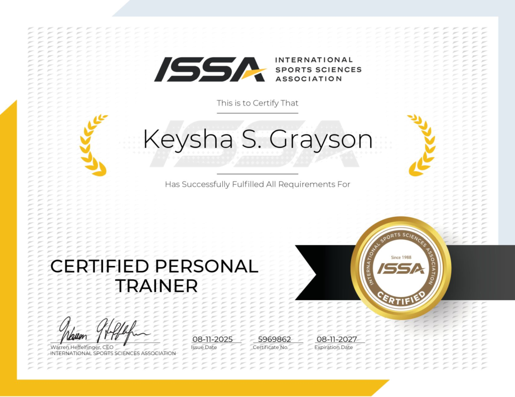 Keysha Grayson Certified Personal Trainer at Fit Elevation in Houston, Texas